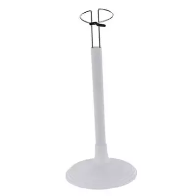 Removeable Doll Bear Display Stands Base Metal Ringtype 35cm White • £5.72