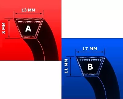 A Section & B Section V Belt / Vee Belt / Fan Belt - Range Of Sizes In Inches • £4.29