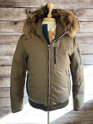 LNWOT Paul & Shark Arctic Goose Down Jacket Size L Raccoon Fur Typhoon 20000 • $599.99