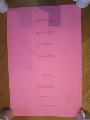 £22 • Buy Bruce Nauman Body Pressure Poster Open Edition Print 1974 Pink Concept Art