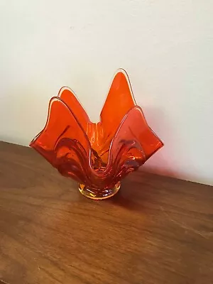 Vintage Viking Persimmon Glass Bowl - 6806 • $62.50