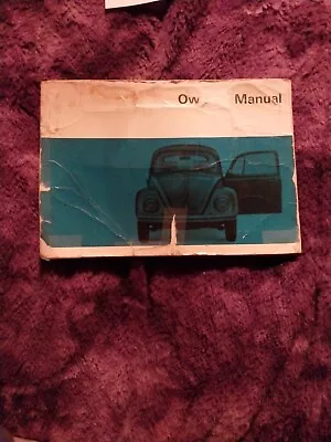 Volkswagon Owners Manual 1969 Models • $80