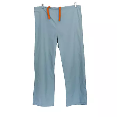 Angelstat Medline Mens Blue Mid Rise Straight Leg Scrub Pants Med Wear Medium • $19.49