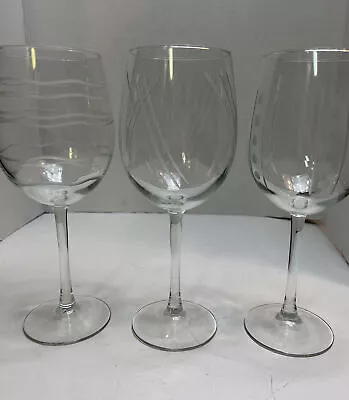 Mikasa Crystal ? Cheers White Wine Glasses 9 1/8 Tall Set Of 3  • $16.99