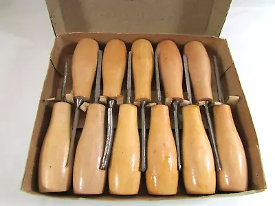 Vintage 11 Piece Fret Firmer Chisel Set For Wood New In Original Box • $31.48