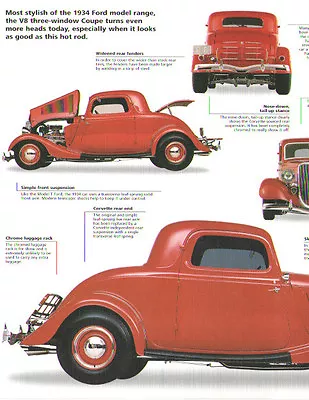 1934 Ford Hot Rod Article - Must See !! • $19.50