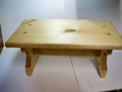 6  Handcrafted Wooden Step Stool 6  High Pine Golden Oak Stain • $9.35