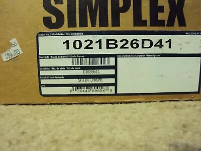 NOS Kaba Simplex Ilco Unican 1000 1021 Lock Over Ride Core Installed W/Key • $245