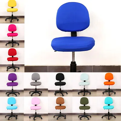$16.42 • Buy Universal Stretch Office Computer Chair Covers Rotating Chair Seat Slipcover