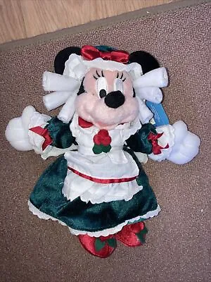 Disney Minnie Mouse Soft Toy Beanie Plush Cook Minnie Retired Rare Vintage 2003 • £2.99