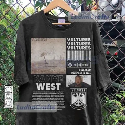 Kanye West Rap Merch Shirt Vultures Album 90s Tee Ty Dolla Sign Rapper Gift • $34.82