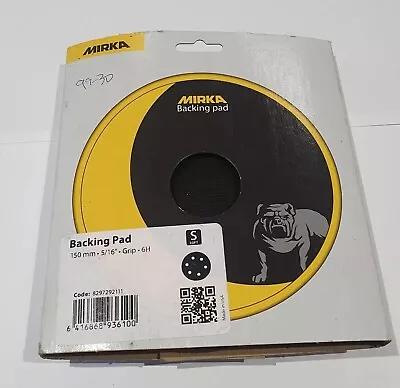 Brand New Mirka Deros Ceros 150 Mm Backing Pad 6 Holes 5/16 Inc (NEW) • £22.99