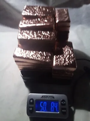 Copper100 Lbs Copper Ingots Hand Poured Copper Bullion • $675