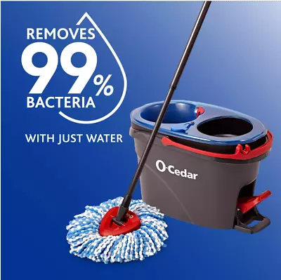 O-Cedar Rinse N Clean Spin Mop With Bucket - Black (168534) • $31