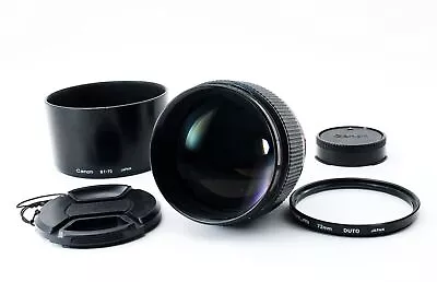 Near Mint Canon New FD NFD 85mm F/1.2 L MF Portrait Lens From JAPAN #5370 • £542.07