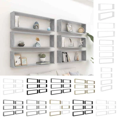 2/4/6x Wall Shelves Engineered Wood Floating Shelf Multi Colours/Sizes VidaXL • £48.99