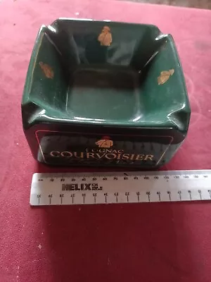 A Vintage Collectable Green Square Courvoisier Wade Ashtray • £1.50