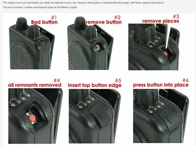 New Motorola Minitor V 5 Pager Reset Push Button Replacement Kit -no Glue Needed • $14.99