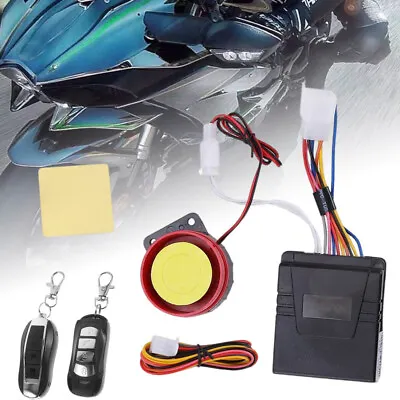 Motorcycle Scooter Remote Control Anti Theft Alarm Security System Engine Start • $15.75