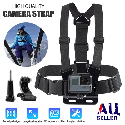 $12.94 • Buy Chest Body Strap Mount Adjustable Belt Accessory For All GoPro Hero 8 7 6 5 4 3+