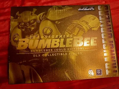  Threezero DLX Transformers Bumblebee Gold Limited Edition Figure • $200