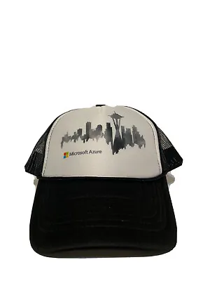 NEW Vintage Microsoft Azure Mesh Snapback Trucker Cap Hat Computer Promotional • $15