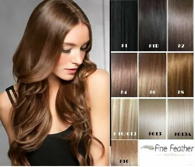 20  European Human Tape Hair Extensions 25g Double Drawn Black/Brown/Blonde 10pc • $44.36