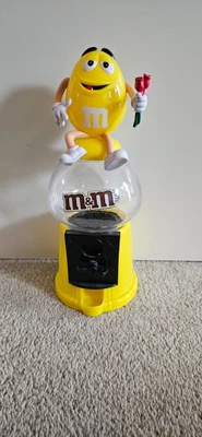 £7 • Buy M&M's Yellow Rose Coin Bank/Gumball/Sweet/Candy, Chocolate Retro Dispenser