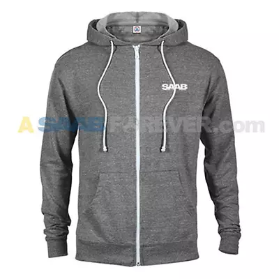 New SAAB French Terry Zip-Up Hoodie - SAAB Dealer Apparel - Rare Gift From SAAB • $49.99