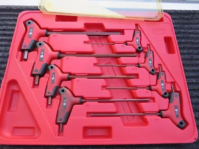 Mac Tools 8-PC. Bi-Material T-Handle Hex Key Set SHKTM8PT • $100