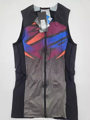 Louis Garneau Men's Pro Carbon Triathlon Top -L-Pop Lycra And ColdBlack UV Prot • $35