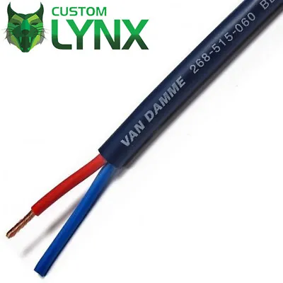 Van Damme Blue Series Speaker Cable. Studio Grade 2 X 1.5mm Twin-AX - PER MT • £3.80