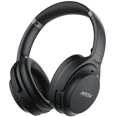 MPOW H12 IPO Bluetooth Wireless Noise Cancelling Over Ear Headphones Headset Mic • £25.37