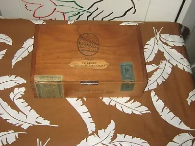 Vintage / Antique H Decabanas Carbajal Habana 1939 Handmade Wood Cigar Box Empty • $89.95