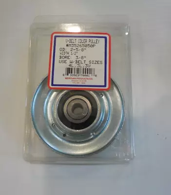 $20 • Buy 2-5/8  Diameter V Belt Idler Pulley 3/8  Bore 1/2  Width Use W/ Belts 4L 3L 3V