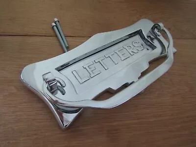 £17.99 • Buy Polished Chrome Letter Box Postal Plate Cover Old Victorian Style