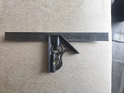Vintage 12  Union Tool Combination Square With Level • $16.99