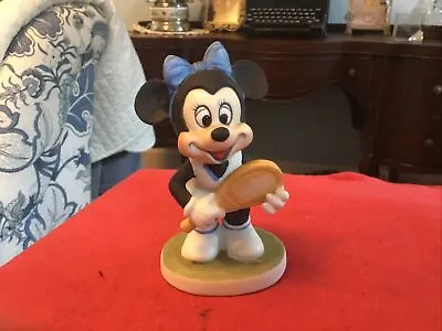 RARE Walt Disney Minnie Mouse Figurine Playing Tennis Ceramic  • $7.50