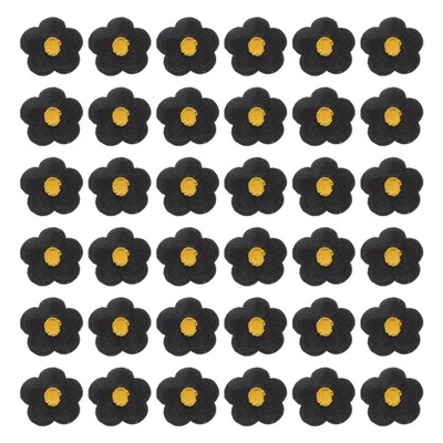 Applicazioni Fiori Dorati Per Abiti 2 Toppe Ricamate Con Fiori Di
