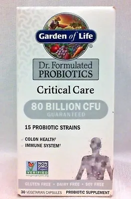 $17.99 • Buy Garden Of Life Dr Formulated Probiotic Critical Care 80 Billion 30 Ct 01/2024^