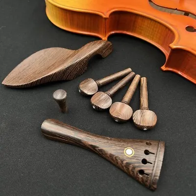 Violin PartHigh Quality 1 Sets Wenge Violin Fittings 4/4 • $11.40