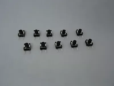 10x Pack Lot 6x6x6 Mm 2 Pin Push Touch Tactile Momentary Micro Button Switch DIP • $10.82