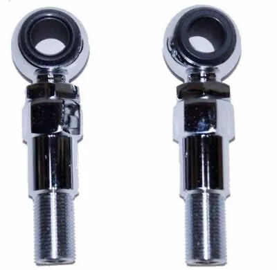 Progressive Suspension Shocks 2  Chrome Shock Lowering Kit Pair Harley Softail • $148.95