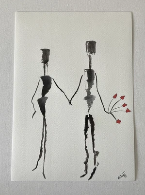 £5.99 • Buy Abstract Watercolour Painting Wall Art Print Home Decor Contemporary Modern Art