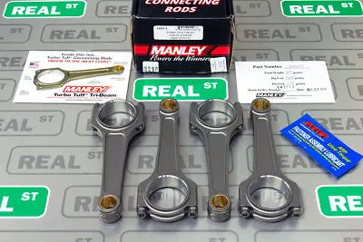 Manley I Beam Turbo Tuff Rods Fits KA24DE 240SX S13 S14 S15 Altima 14401-4 • $1531.16