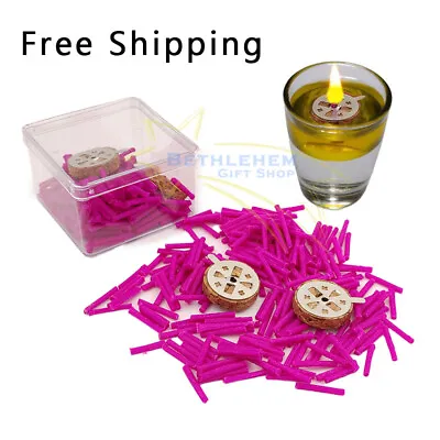 350pcs Floating Candle Paraffin Wax Wicks Prayer Orthodox Church Holy Land Oil • $16.49