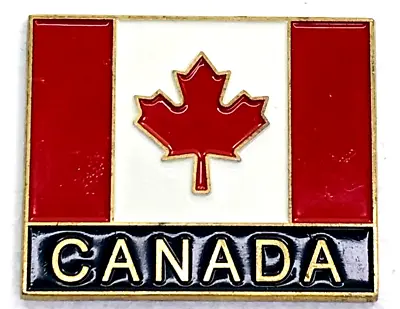 Canada Flag Maple Leaf Metal Fridge Magnet 1.5  Souvenir • $9.68