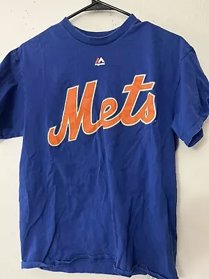 MLB New York Mets # 30 Michael  Scooter  Conforto Boys Baseball T-Shirt Size M • $8.19