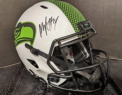 Marshawn Lynch Signed Seattle Seahawks Lunar Full Sized Speed Helmet  • $76