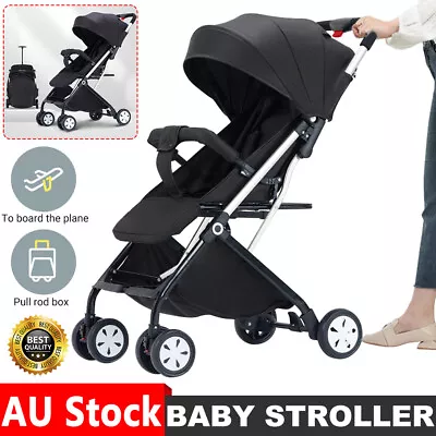Folding Travel Stroller Baby Infant Pram Kids Toddler Carry On Plane Pushchair • $129.95